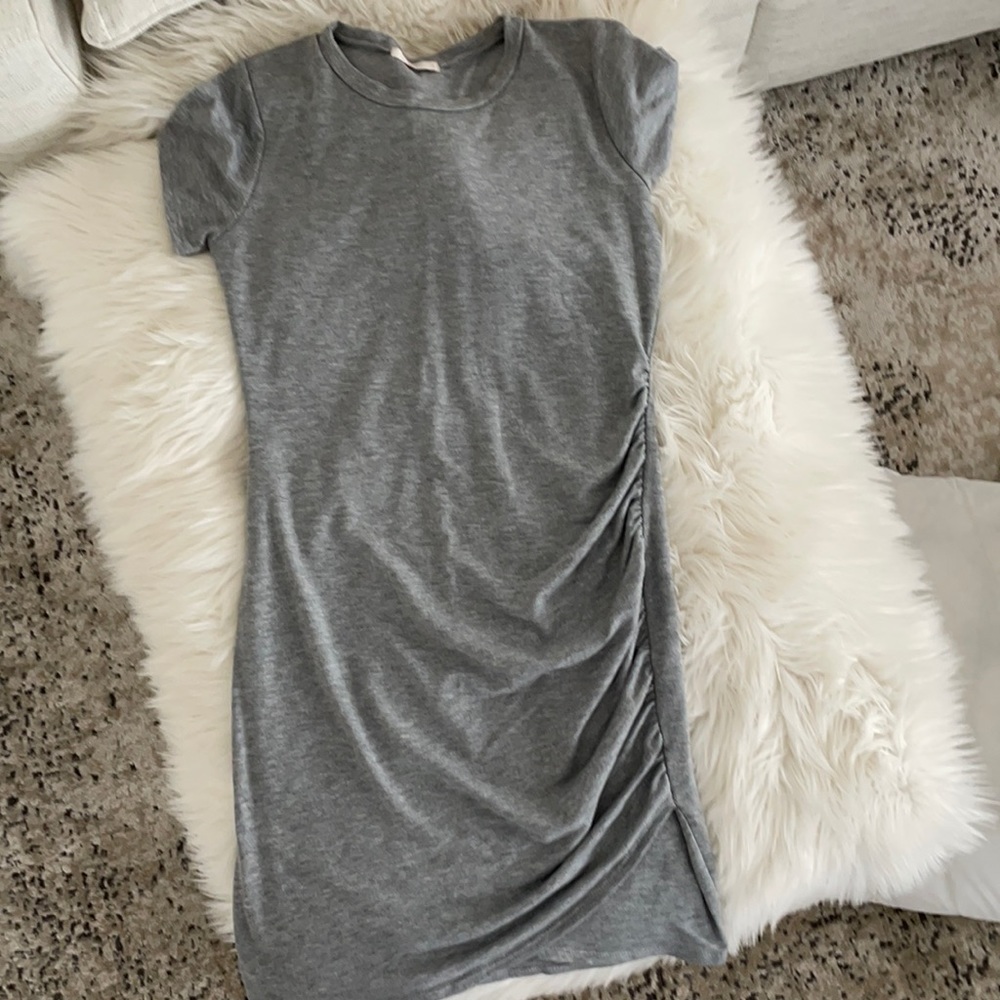 Pinkblush Maternity Grey Wrap t-shirt Dress
